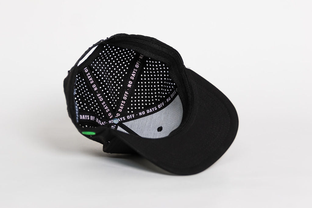 Philly Philly Dad Performance Hat - Black w/ Kelly Green Letters