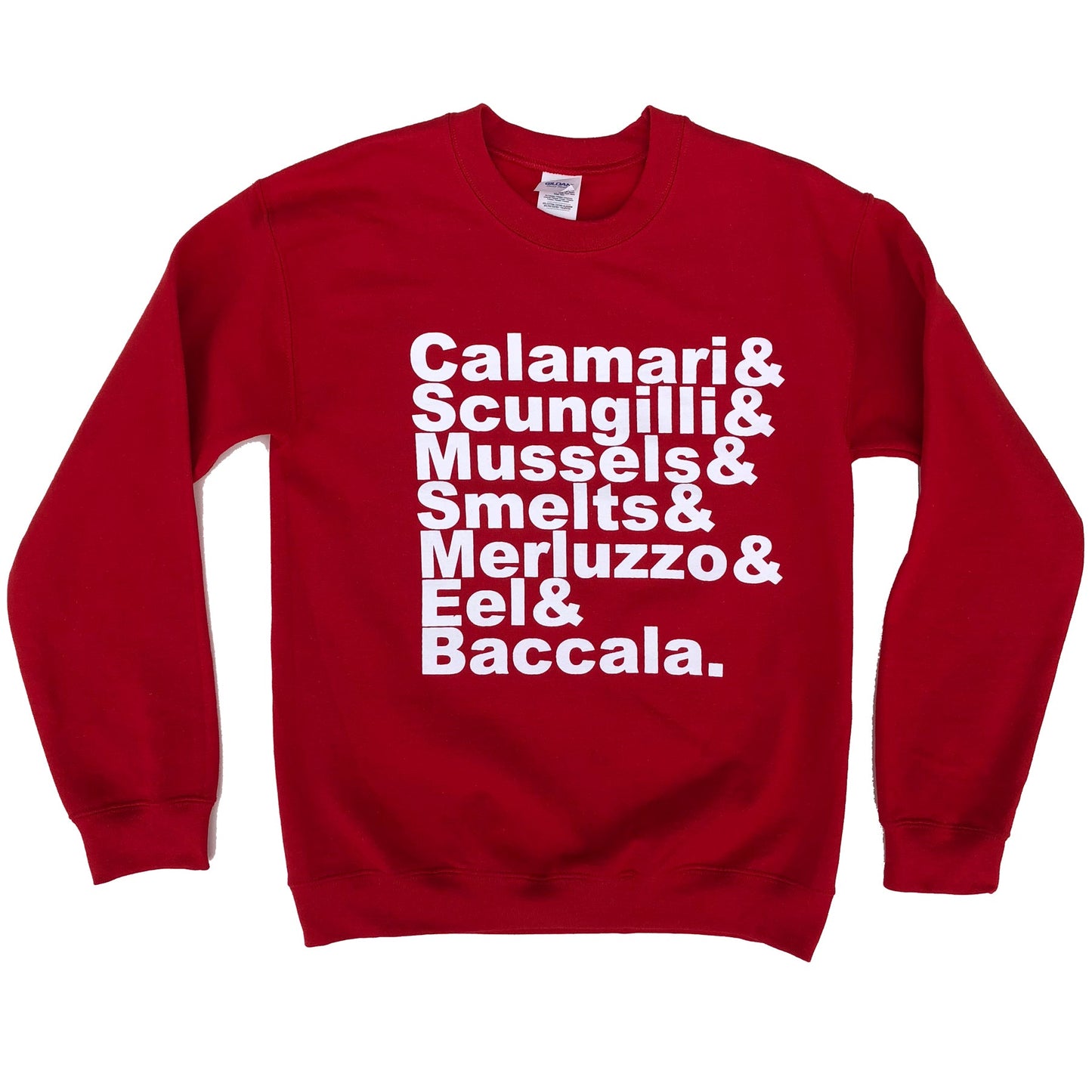 Seven Fishes Sweatshirt (Red)