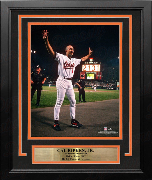 Cal Ripken, Jr. Baltimore Orioles 2131st Game 8" x 10" Framed Baseball Photo