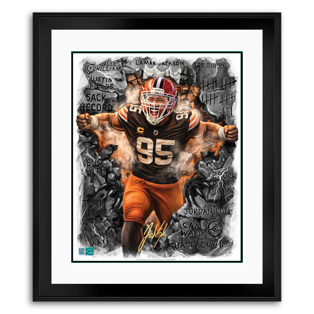 MYLES GARRETT "CROWNED" THE SACK KING