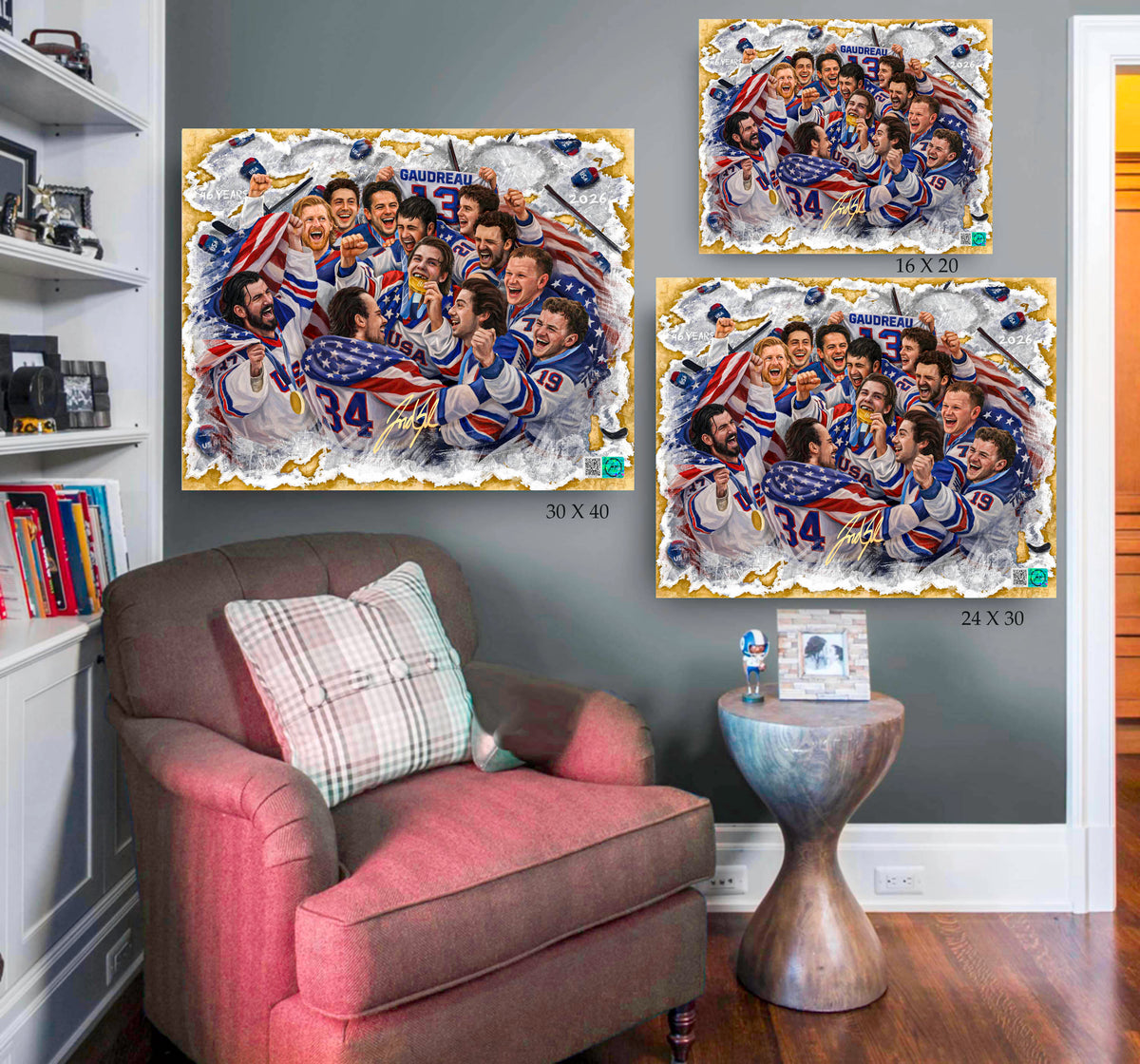 USA Mens Hockey "United In Gold"