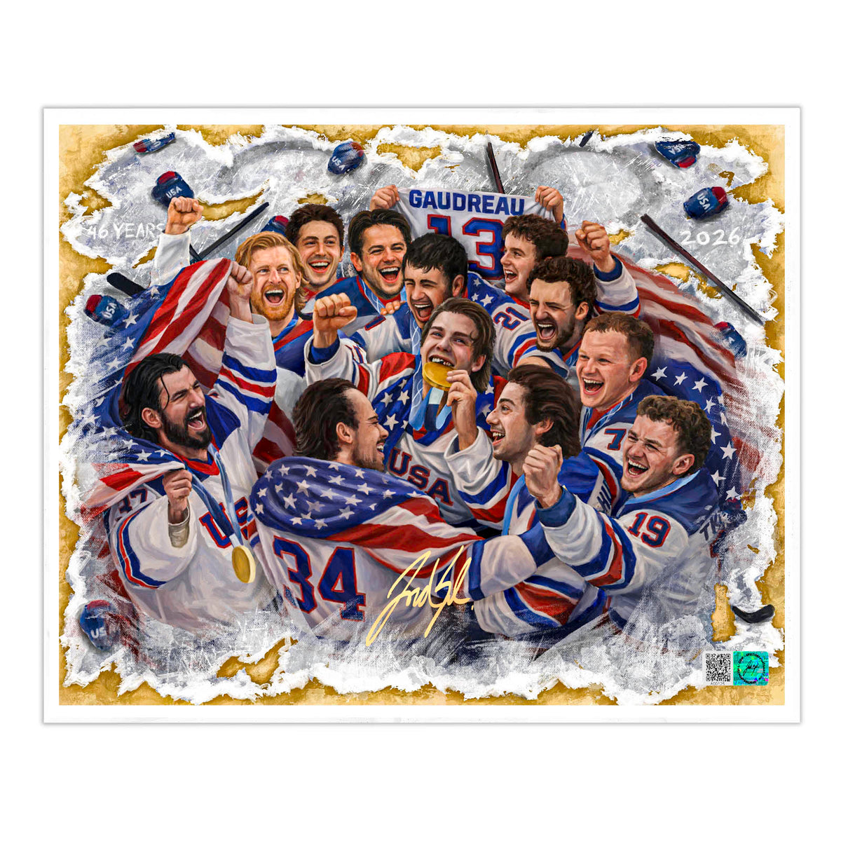 USA Mens Hockey "United In Gold"